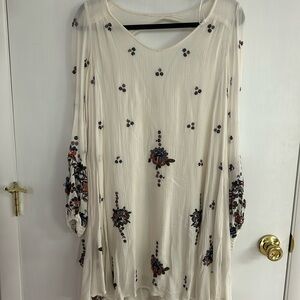 Embroidered free people dress